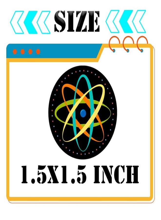 ATSMOICY 500 Science Themed Party Decorations Labels Roll Stickers Future Mad Scientist Natural Science Arts Birthday Baby Party Favors Decorations Stickers - Image 2